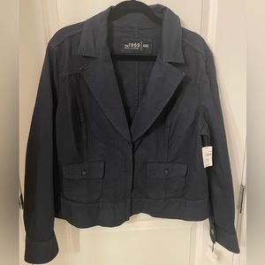 Gap 1969 Navy Blue Demin Jacket size XXL - NWT